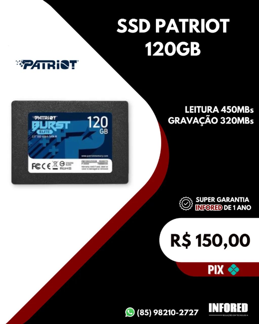 SSD Patriot 120GB