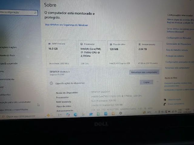 Notebook Dell i7-7500 - EXCELENTE!!!!!