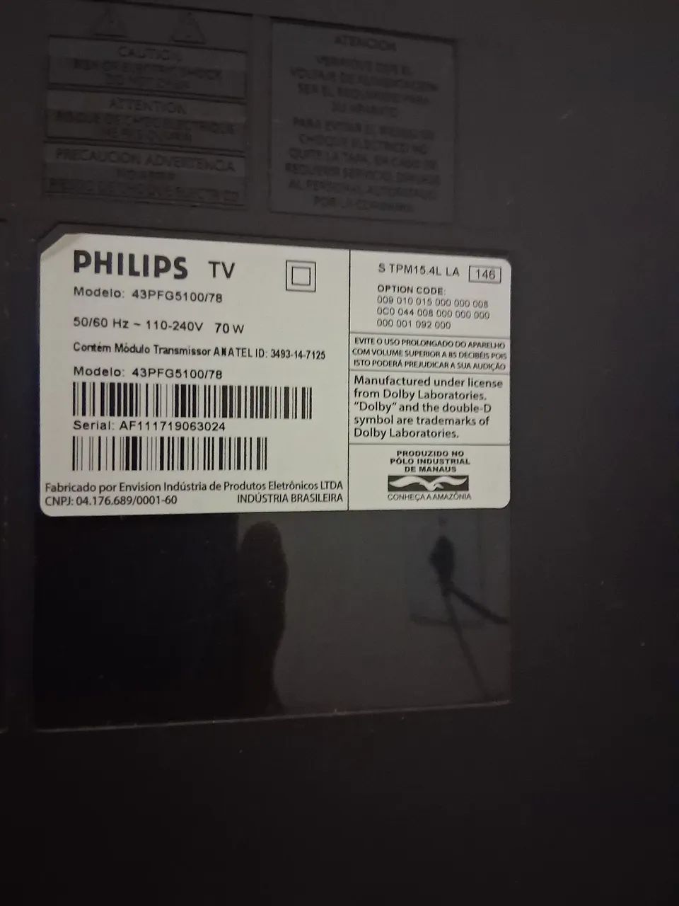 Venda Tv PHILIPS 43 full hd smart. - Foto 2