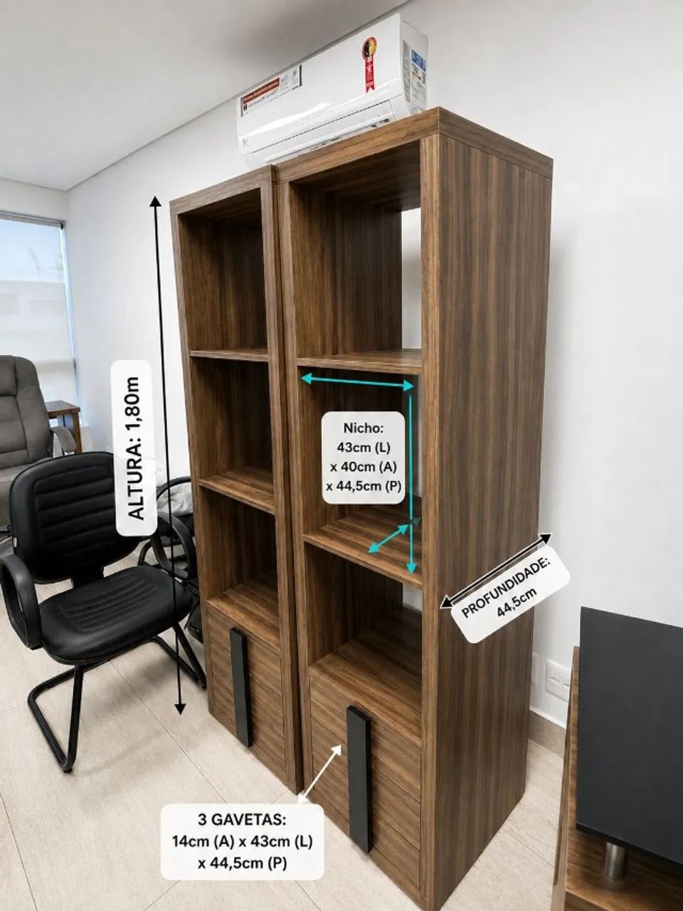 Estante com gavetas para escritório  - Foto 2