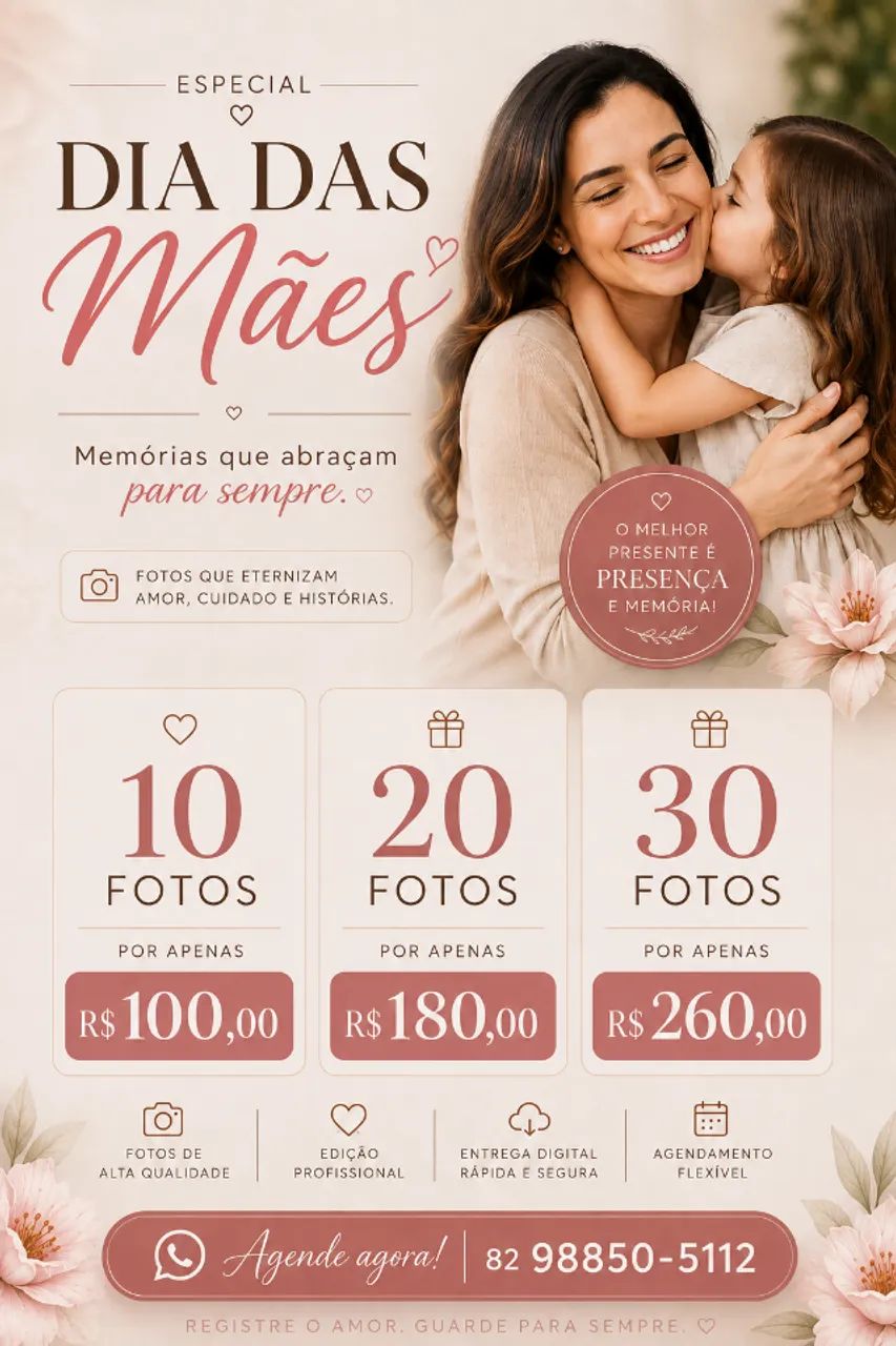 Dia das Mães: transforme amor em memória 