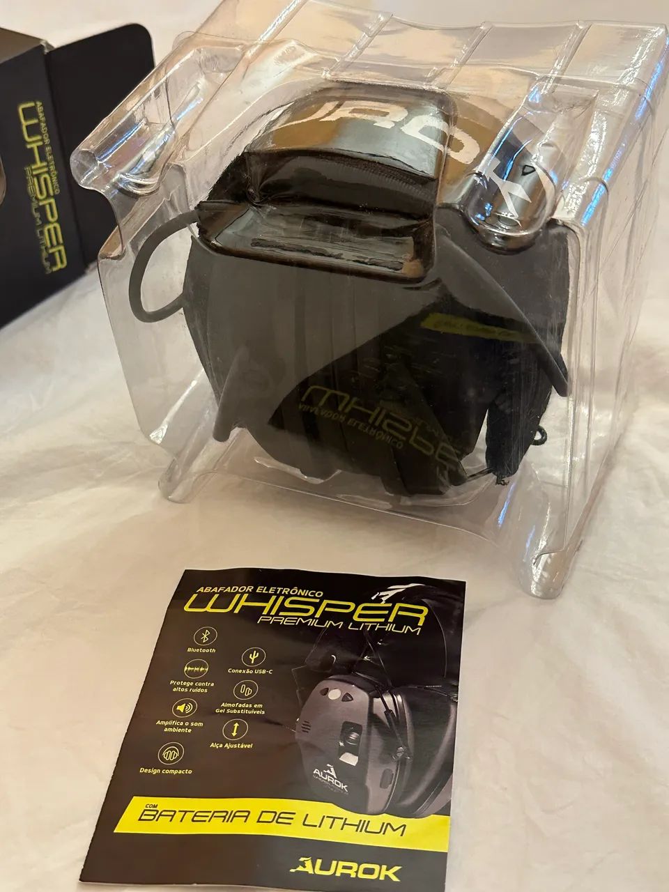 Abafador Eletrônico Whisper Premium Lithium AUROK BLACK - Foto 2