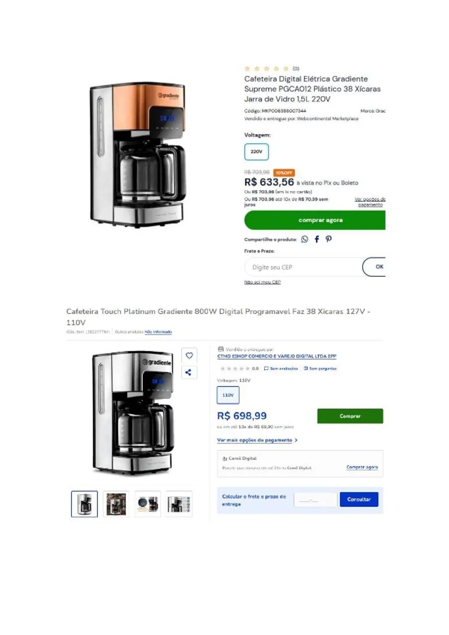 Cafeteira programável com até 24h de antecedência - Foto 4