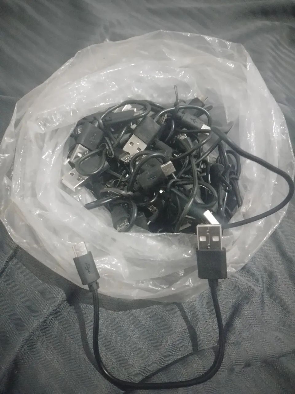 25 Cabos Curto Micro Usb v8 - Foto 2