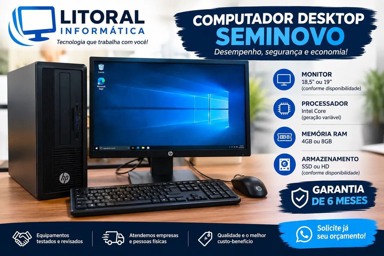 Computador Desktop seminovo