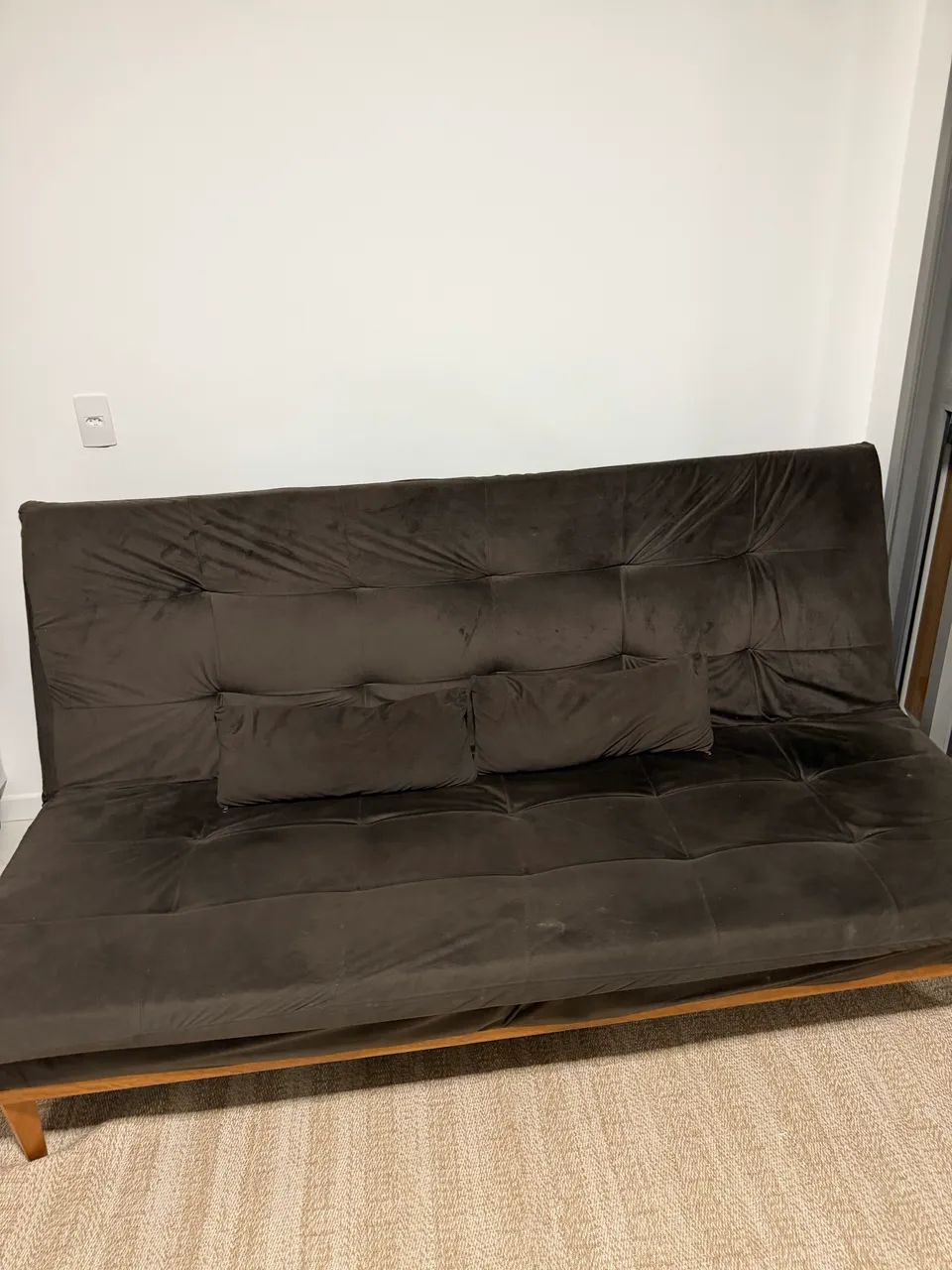 SOFÁ CAMA MARROM 