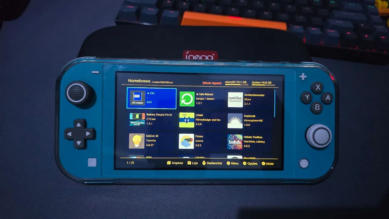 Nintendo Switch Lite D3sbloqueado 256gb - Foto 2
