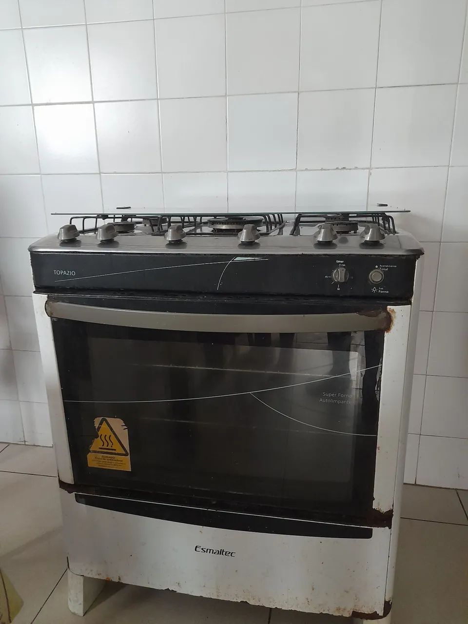 Fogao esmaltec 5 bocas funcionando e o forno funcionando - Foto 2