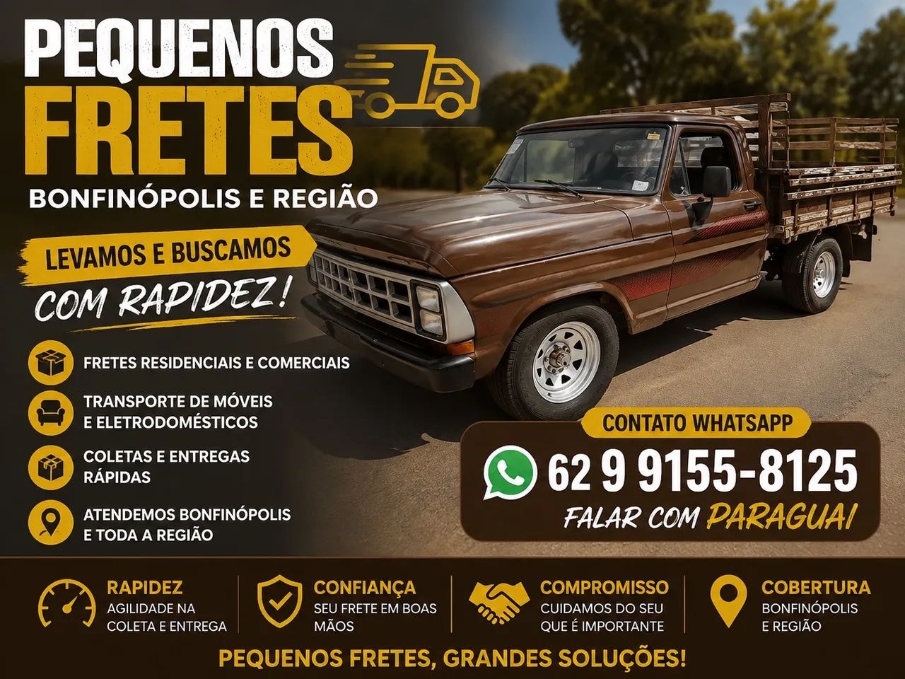 Frete Comercial e Residencial. 