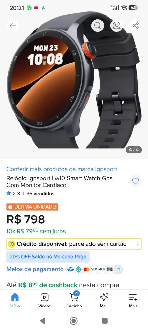 Relógio smartwach IGPSPORT - Foto 3