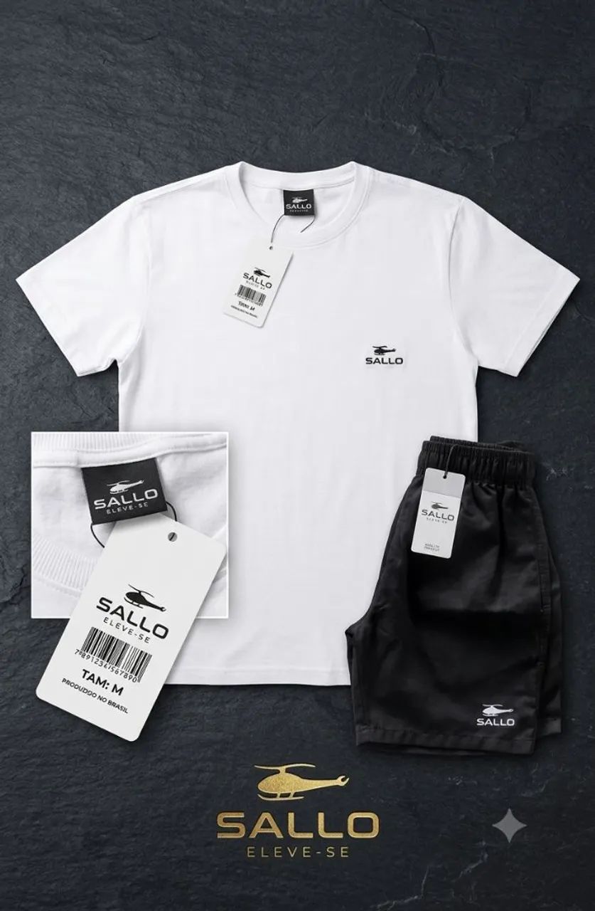 Kit camisa short 