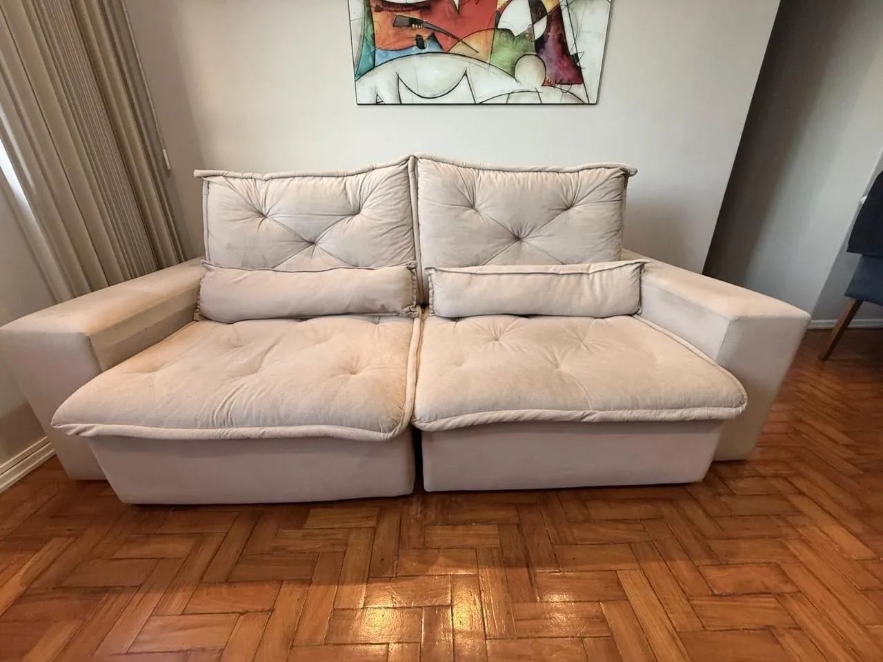 Sofá retrátil e reclinável 