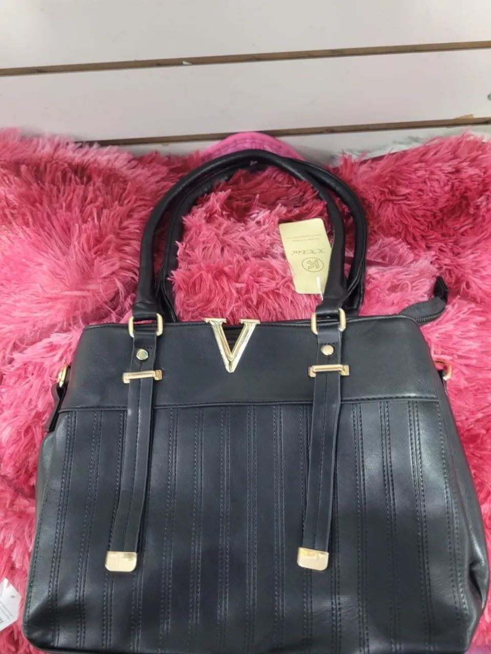 Bolsa Elegante de ombro Nova na cor preto e Nude - Foto 3
