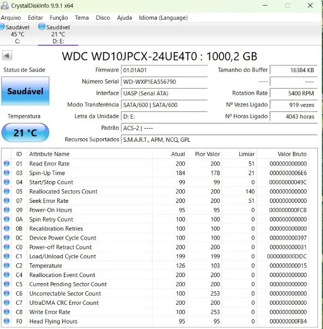 HD WD 1TB Saudavel - Foto 2
