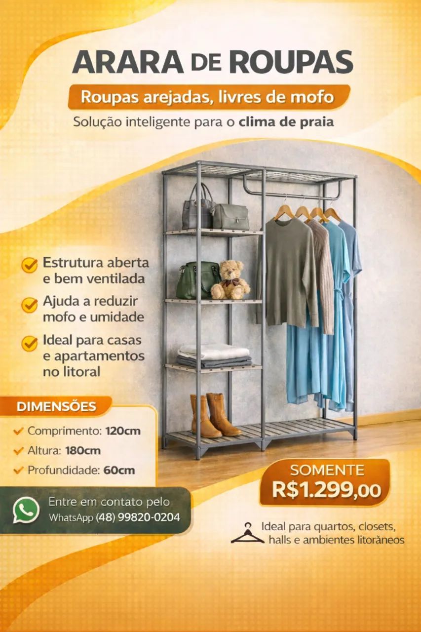 Arara de roupas 