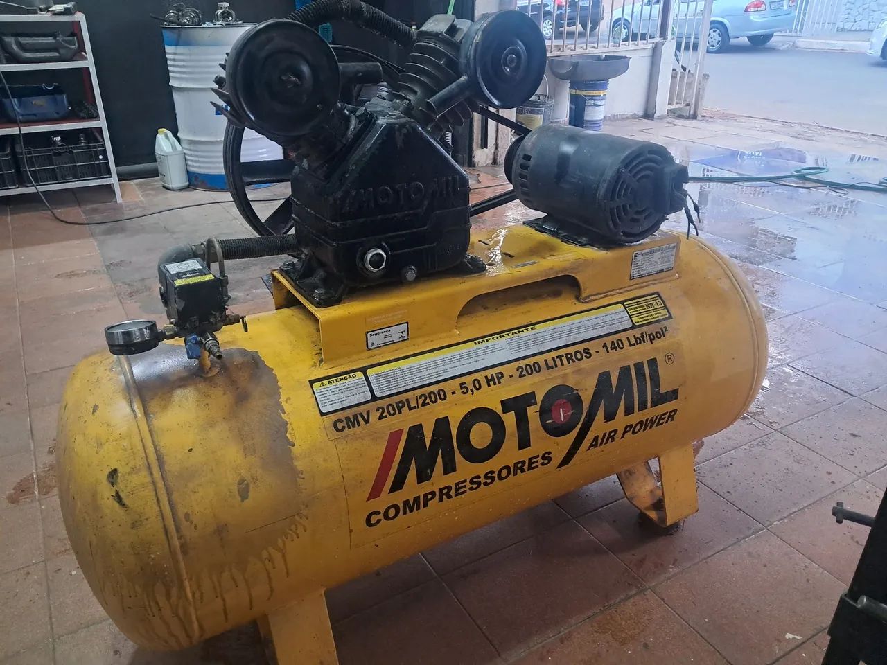 Compressor trifásico 200lt 5hp 140 lb - Foto 3