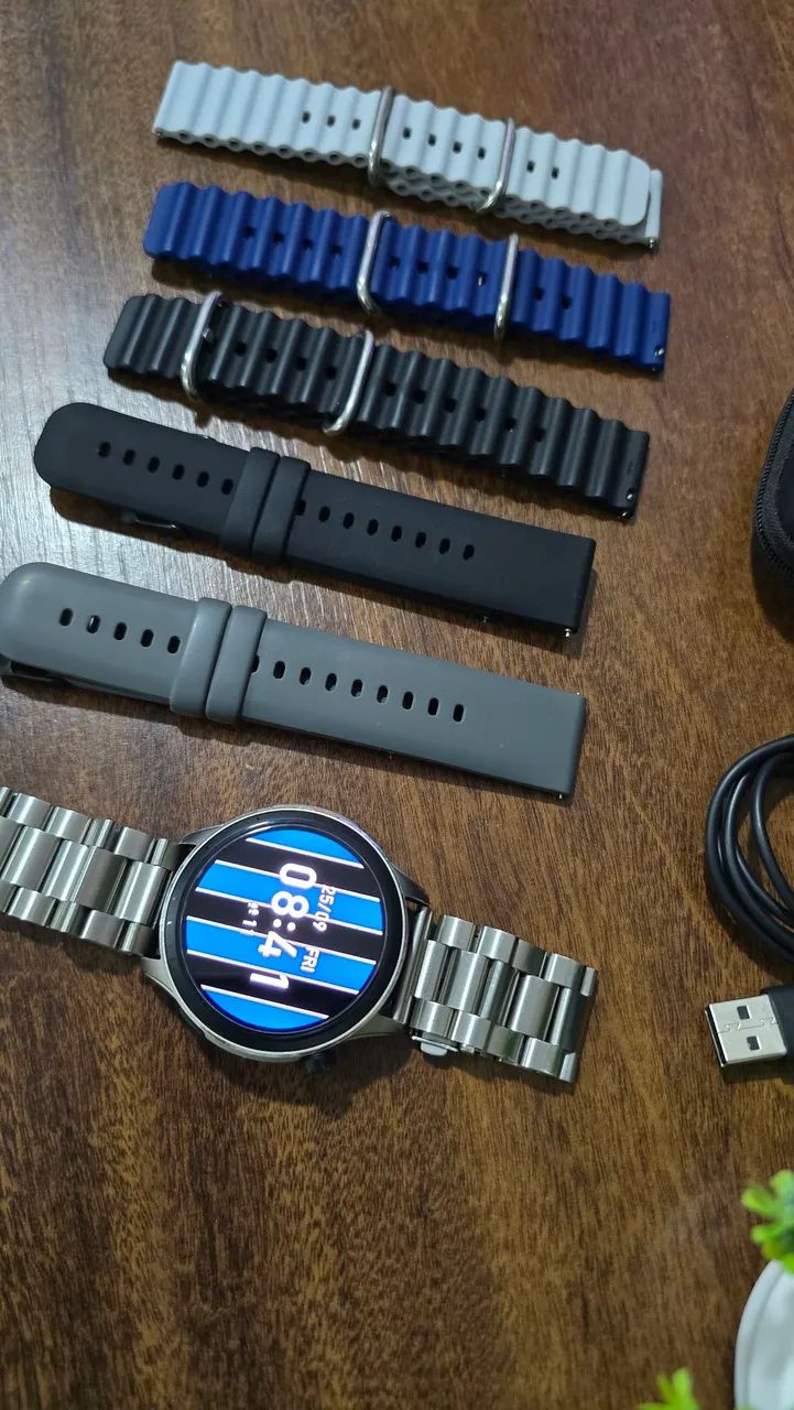 Amazfit GTR 4 + 6 pulseiras + película de vidro - Foto 2