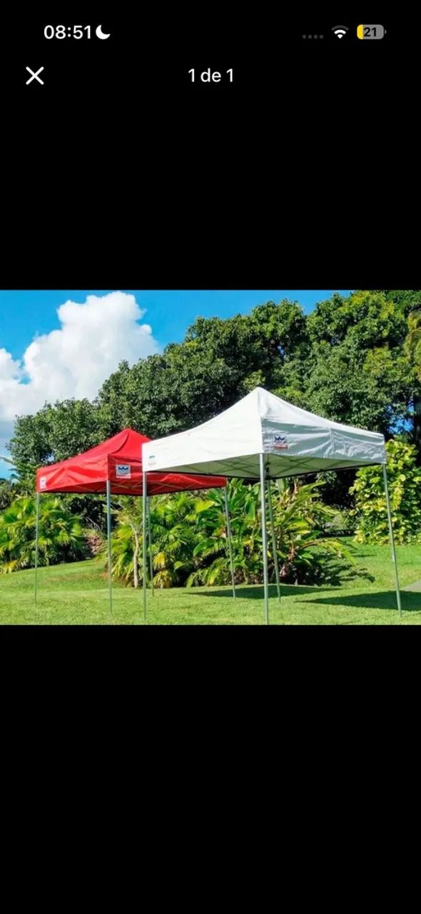 Tenda Aluban 3x3 Sanfonada ( lacrada )
