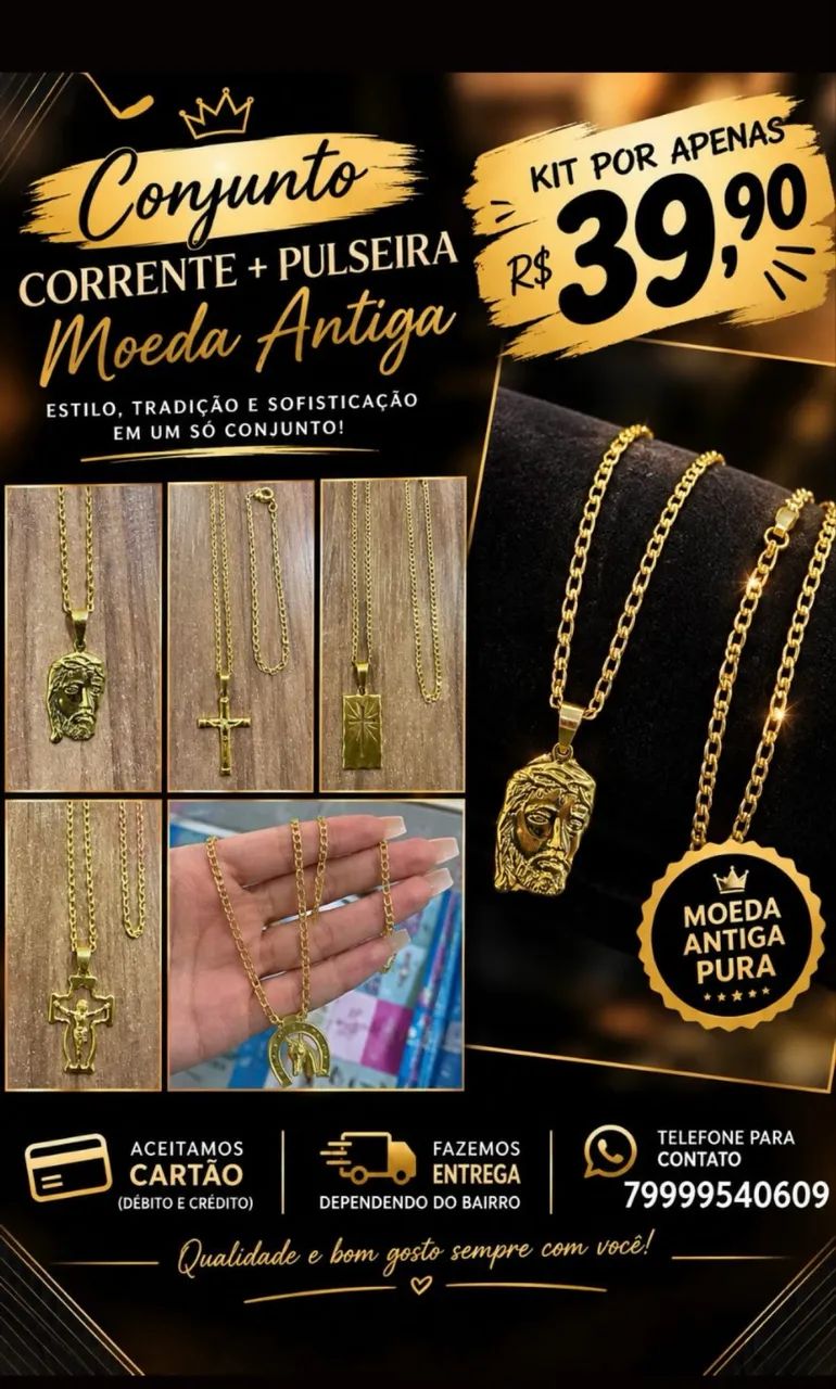 correntes moeda antiga