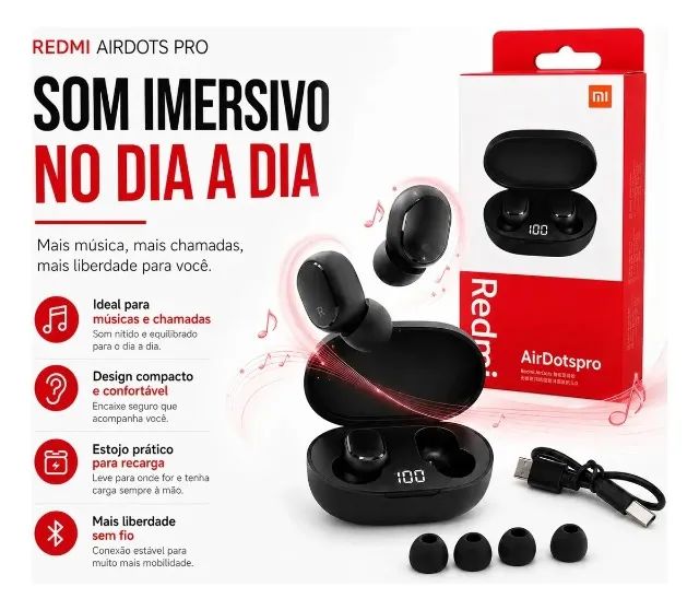 Fone Bluetooth TWS Sem Fio com Estojo e Display Digital - Foto 3