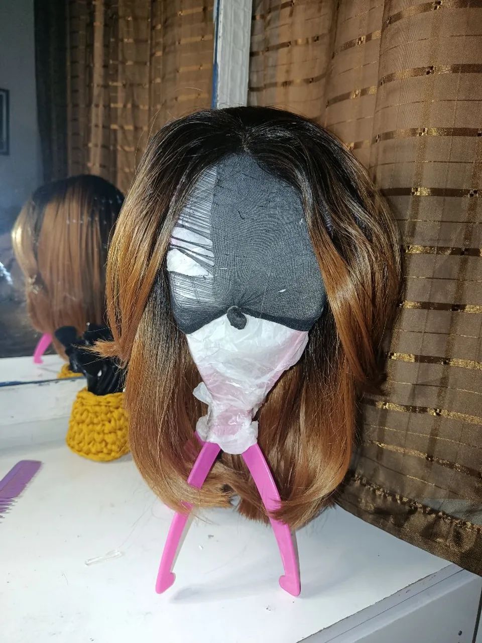 Lace Front loiro mel  - Foto 2