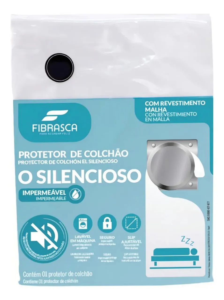 Protetor impermeável solteiro 