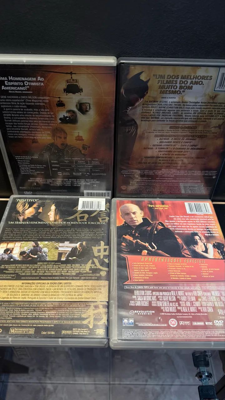 Kit Ação - DVDs - 4 Filmes - Batman Begins | Triplo X  | O Último Samurai - Foto 4