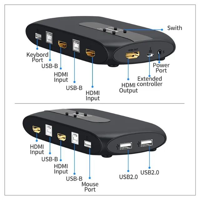 Switch KVM HDMI de 4 portas - Foto 3