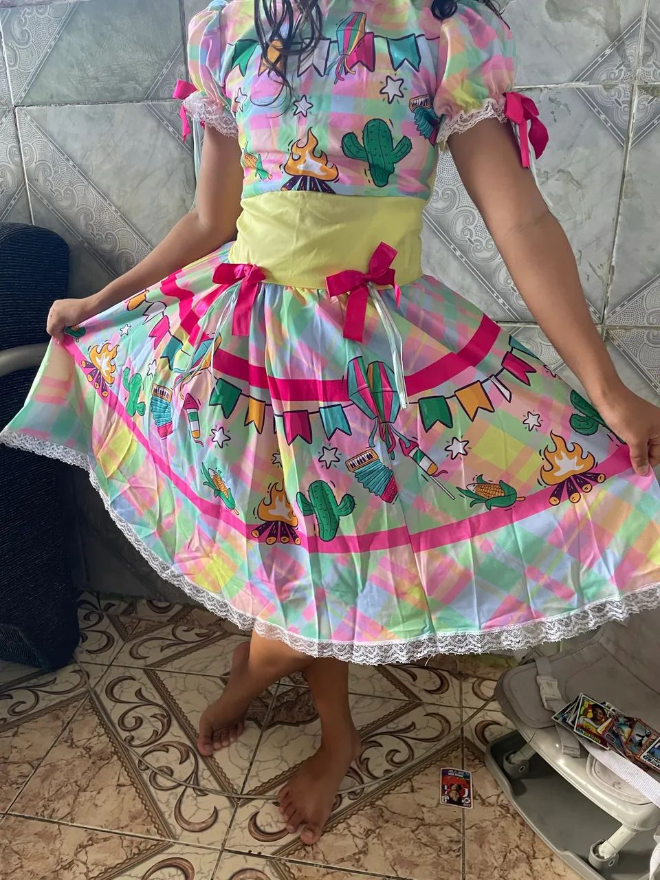 Vestido de quadrilha 
