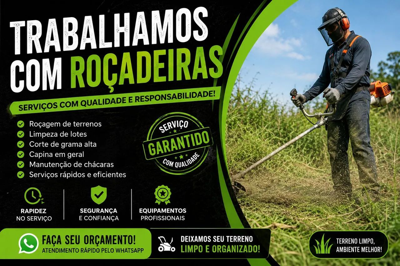 TRABALHAMOS COM ROÇADEIRAS