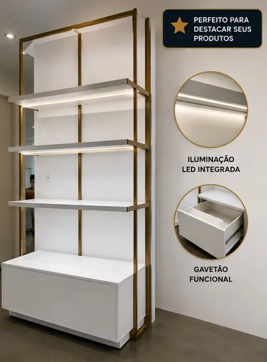 Expositor Comercial Premium com LED Integrado - Foto 2