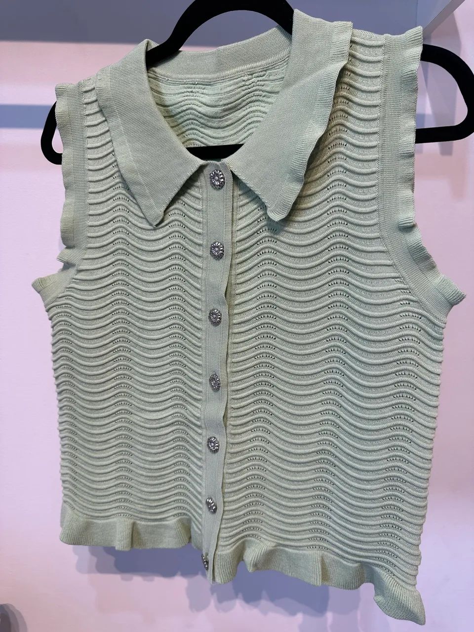 Blusa em tricô M - Foto 2