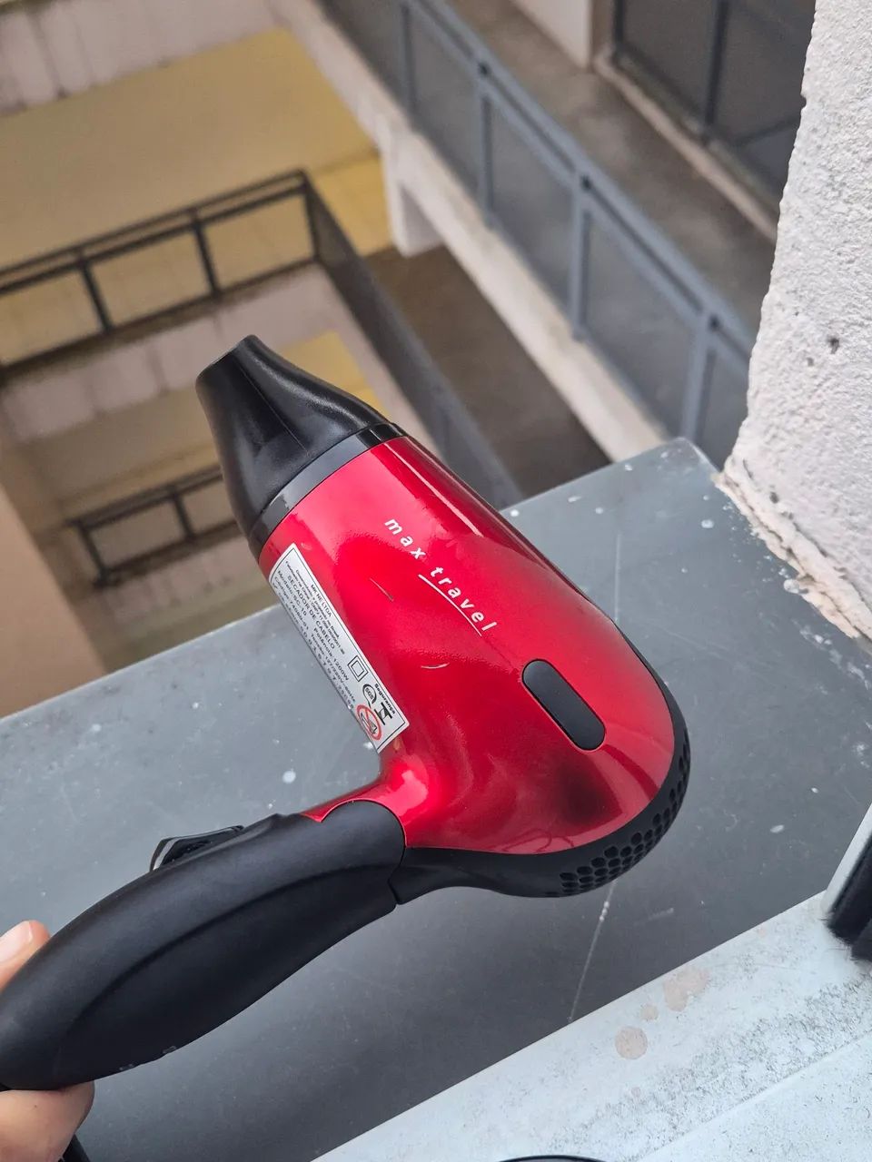 MONDIAL Secador, Max Travel, Bivolt, Preto/Vermelho, 1200W - SC-10 - Foto 2