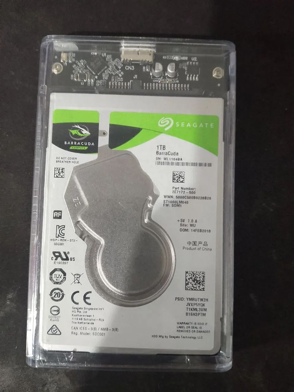 HD 1 terá com case