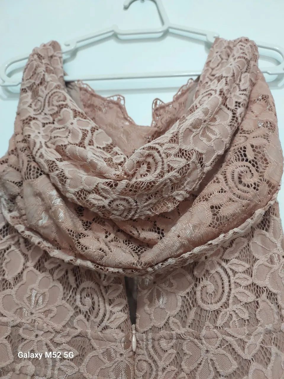 Vestido longo De renda rosa TAM P - Foto 3