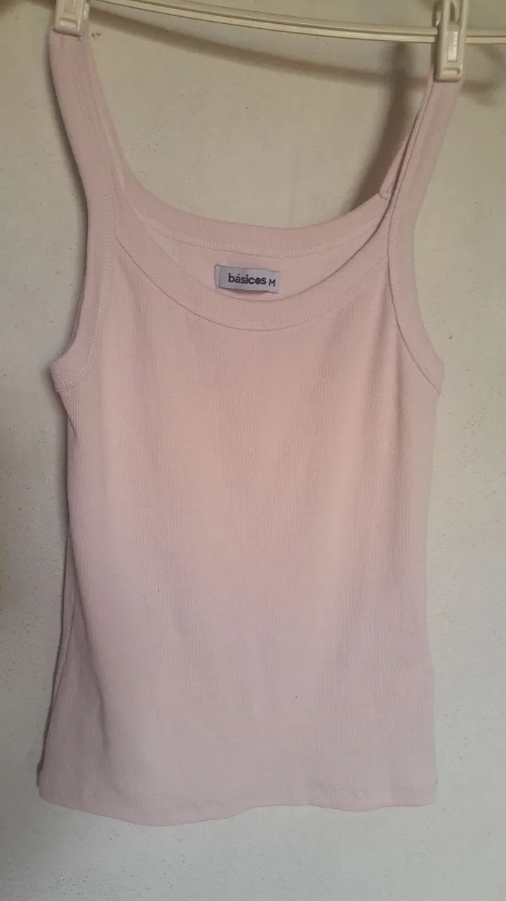 Blusa basics M rosa pastel 