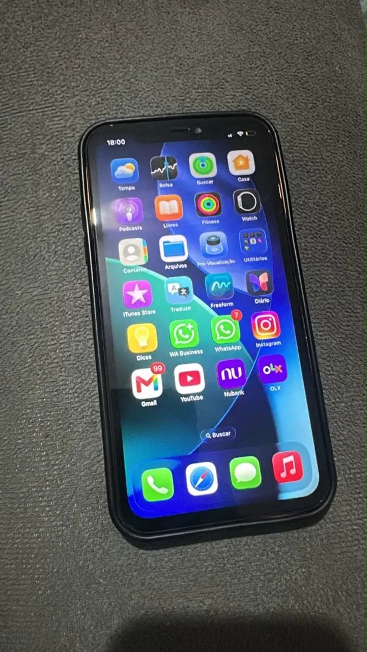 iPhone 11 na carcaça do 17 pro