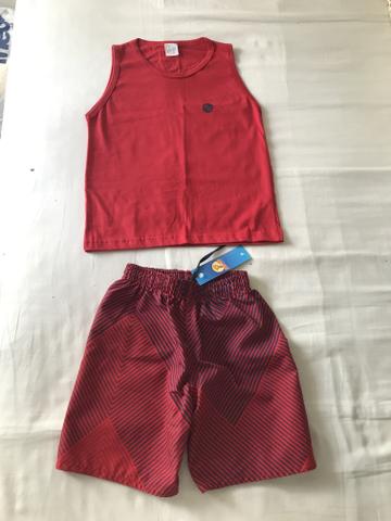 Conjunto vermelho infantil