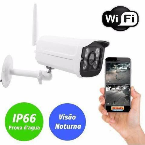 Câmera Ip Externa Hd Wifi Prova D'água Acesso Remoto