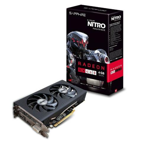 Placa de Vídeo Sapphire Radeon RX 460 Nitro 4Gb Gddr55 128-bit
