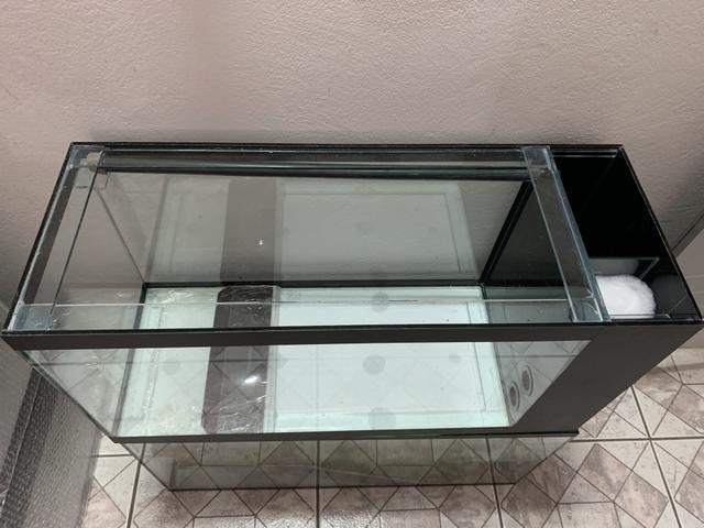 Aquário com sump lateral para filtragem da água, novo, 80x30x40cm - Foto 4