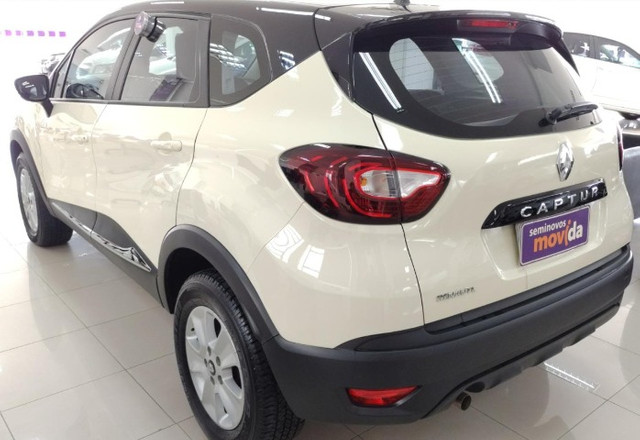 Captur Life 1.6 16V Flex 5p Aut.(PCD) 2019/2019 Marfim + Teto Preto - Foto 3
