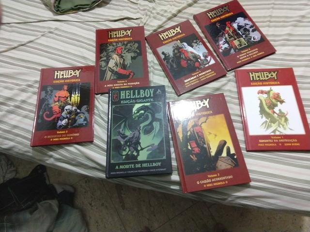 Hellboy edição histórica 1 ao 6 + edição gigante a morte de hellboy - Foto 3