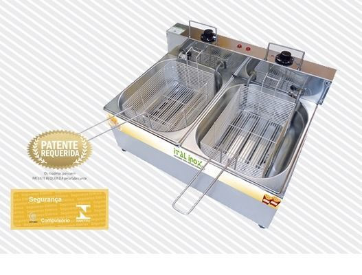 Fritador 2 Cubas 5 Litros Elétrico Ital Inox