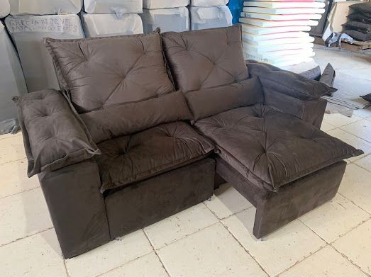 Sala sofá retrátil e reclinavel de 180 cm 