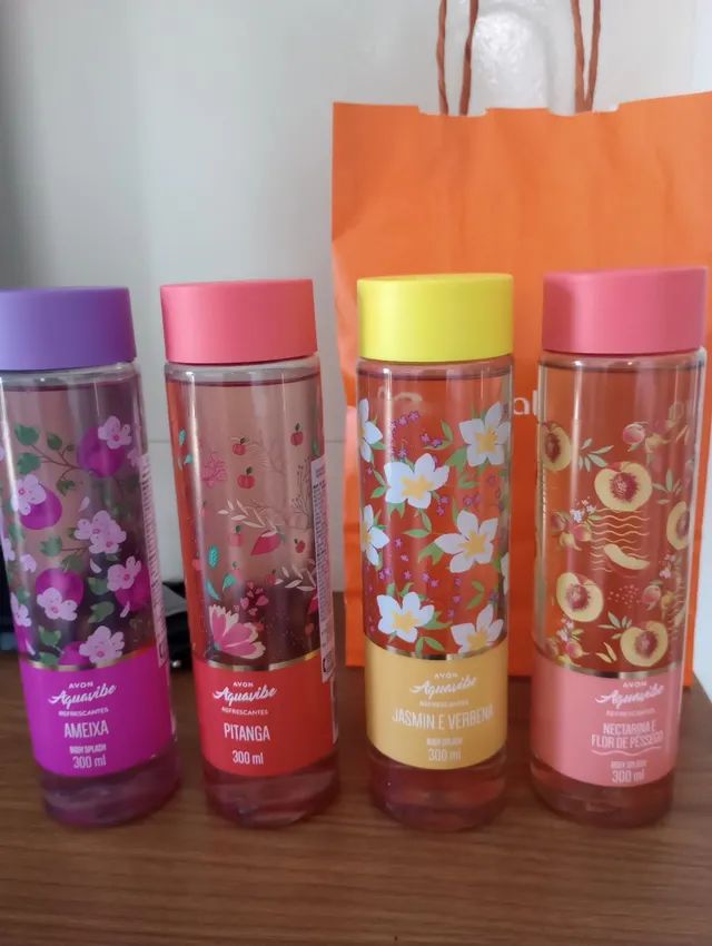 Colônia Avon 300ml pitanga,ameixa,jasmin e flor de pêssego 