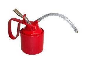 Almotolia Metálica 250ml Bico Flexível 