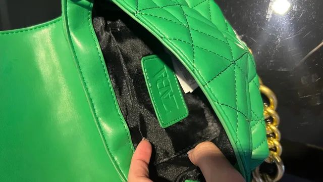 Bolsa Zara verde 