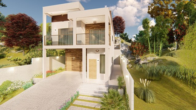 Casa nova em construção no condomínio Villa Suíça entrega 4 meses