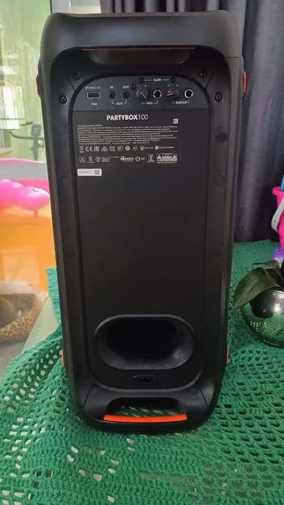 Caixa de Som JBL Party box 100 com bolsa para transporte  - Foto 4